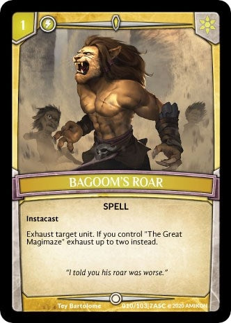 Image for Bagoom's Roar (Ascension) (ASC-010) - Argent Saga TCG
