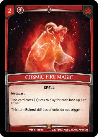Image for Cosmic Fire Magic (Ascension) (ASC-023) - Argent Saga TCG