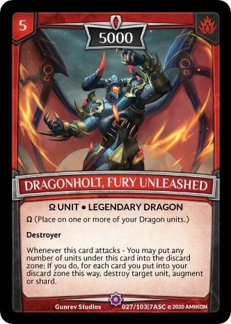 Image for Dragonholt, Fury Unleashed (Ascension) (ASC-027) - Argent Saga TCG