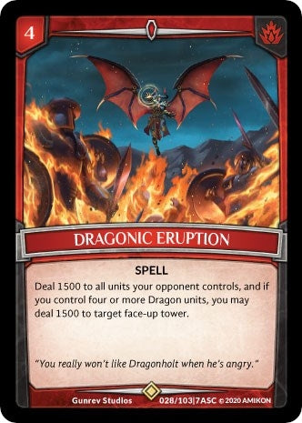 Image for Dragonic Eruption (Ascension) (ASC-028) - Argent Saga TCG