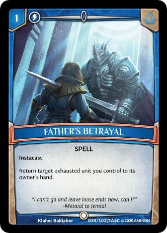 Image for Father's Betrayal (Ascension) (ASC-034) - Argent Saga TCG