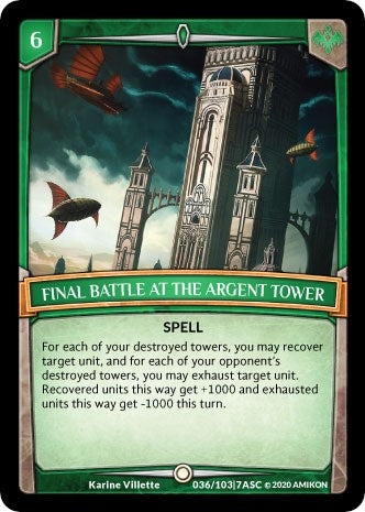 Image for Final Battle at the Argent Tower (Ascension) (ASC-036) - Argent Saga TCG