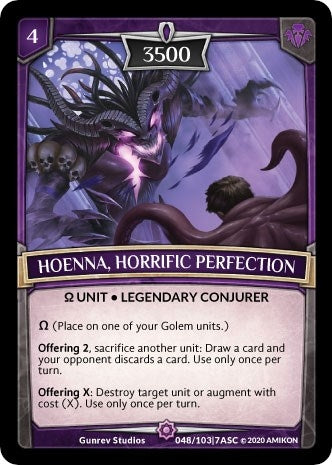 Image for Hoenna, Horrific Perfection (Ascension) (ASC-048) - Argent Saga TCG