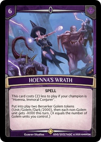 Image for Hoenna's Wrath (Ascension) (ASC-050) - Argent Saga TCG