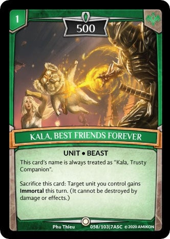Image for Kala, Best Friends Forever (Ascension) (ASC-058) - Argent Saga TCG