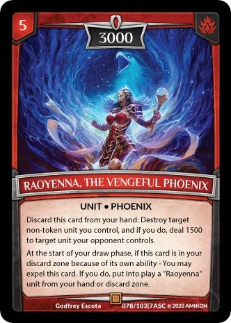 Image for Raoyenna, the Vengeful Phoenix (Ascension) (ASC-078) - Argent Saga TCG