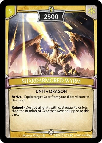 Image for Shardarmored Wyrm (Ascension) (ASC-085) - Argent Saga TCG