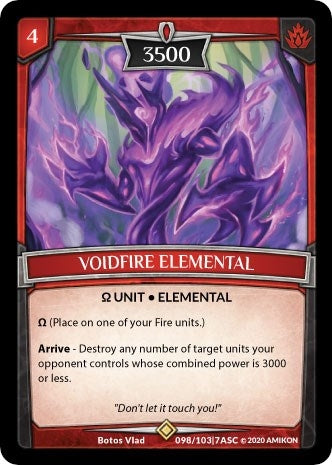 Image for Voidfire Elemental (Ascension) (ASC-098) - Argent Saga TCG
