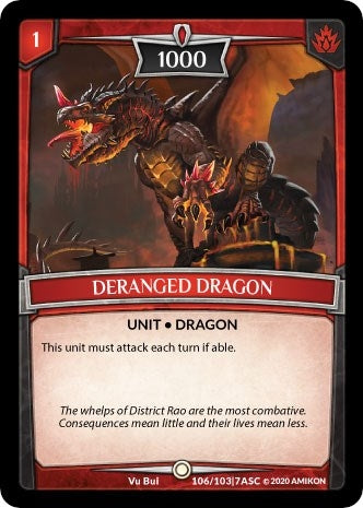 Image for Deranged Dragon (Ascension) (ASC-106) - Argent Saga TCG