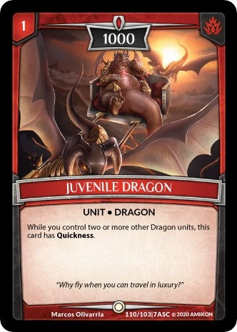Image for Juvenile Dragon (Ascension) (ASC-110) - Argent Saga TCG