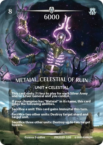 Image for Metaial, Celestial of Ruin (Serial Numbered) (Argent Saga Promos) (PR2020-130) - Argent Saga TCG