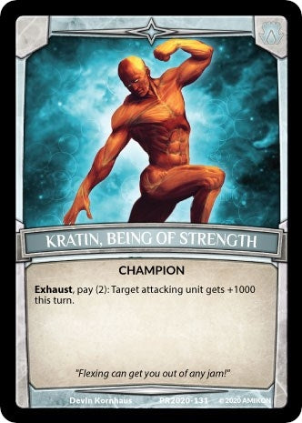 Image for Kratin, Being of Strength (Argent Saga Promos) (PR2020-131) - Argent Saga TCG