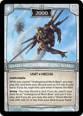 Image for Shard-Mecha Prime: King Warku (Argent Saga Promos) (PR2020-160) - Argent Saga TCG