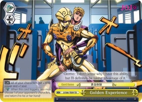Image for Golden Experience (JoJo's Bizarre Adventure: Golden Wind) (JJ/S66-TE09 TD) - Weiss Schwarz