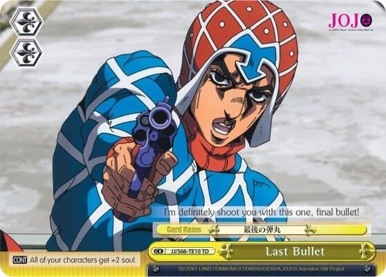Image for Last Bullet (JoJo's Bizarre Adventure: Golden Wind) (JJ/S66-TE10 TD) - Weiss Schwarz