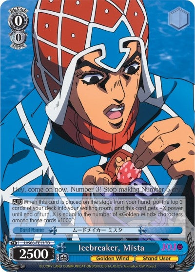 Image for Icebreaker, Mista (JoJo's Bizarre Adventure: Golden Wind) (JJ/S66-TE13 TD) - Weiss Schwarz