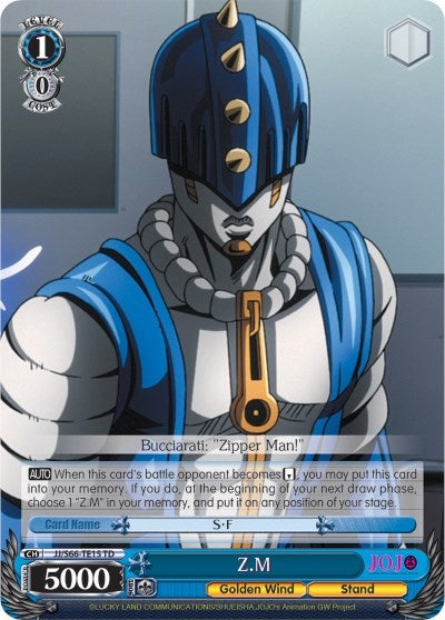 Image for Z.M (JoJo's Bizarre Adventure: Golden Wind) (JJ/S66-TE15 TD) - Weiss Schwarz