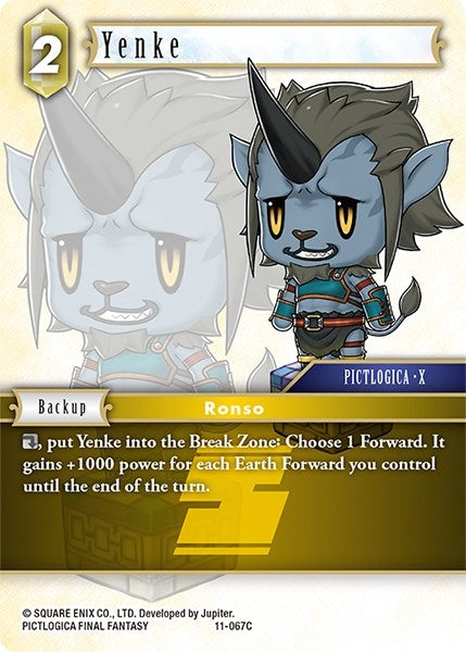 Image for Yenke (Opus XI) (11-067C) - Final Fantasy TCG