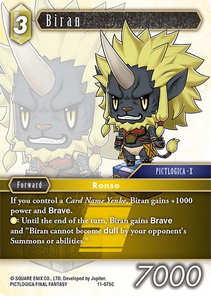 Image for Biran (Opus XI) (11-075C) - Final Fantasy TCG