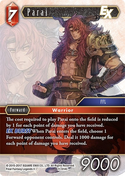 Image for Parai EX (Opus XI) (11-014C) - Final Fantasy TCG