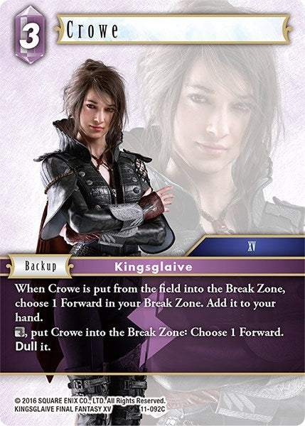 Image for Crowe (Opus XI) (11-092C) - Final Fantasy TCG