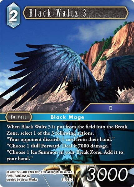 Image for Black Waltz 3 (Opus XI) (11-031C) - Final Fantasy TCG