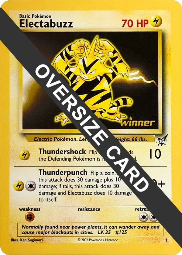 Image for Electabuzz - 1 (Best of Game 1 Promo) (Jumbo Cards) (001) - Pokemon