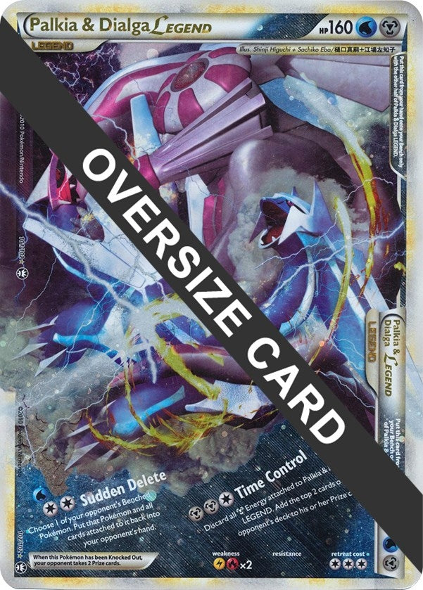 Image for Palkia & Dialga Legends - 101/102 + 102/102 (Single Oversized Promo) (Jumbo Cards) (101/102 + 102/102) - Pokemon