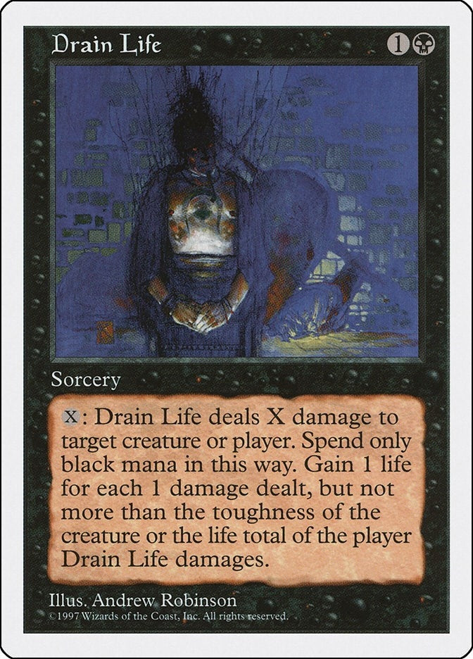 Image for Drain Life (Fifth Edition) - Magic: The Gathering