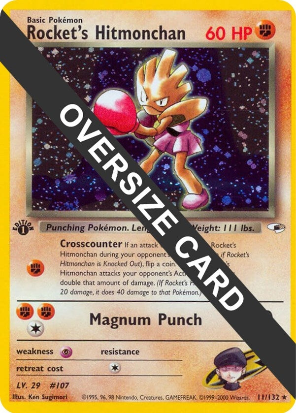Image for Rocket's Hitmonchan (Jumbo Cards) (011/132) - Pokemon
