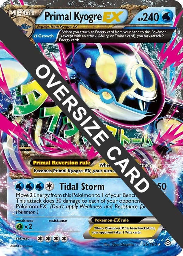 Image for Primal Kyogre EX (Jumbo Cards) (055/160) - Pokemon