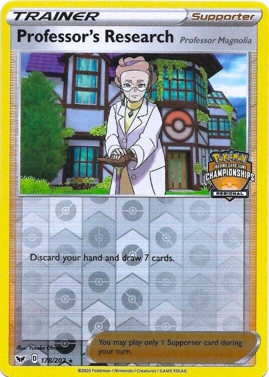 Image for Professor's Research - 178/202 (Regional Championships) (League & Championship Cards) (178/202) - Pokemon