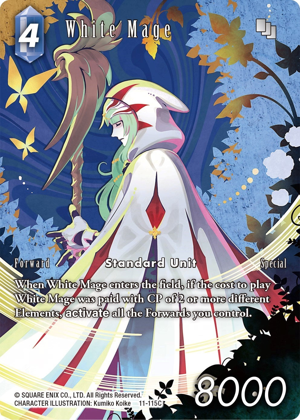 Image for White Mage (Full Art) (Opus XI) (11-115C) - Final Fantasy TCG