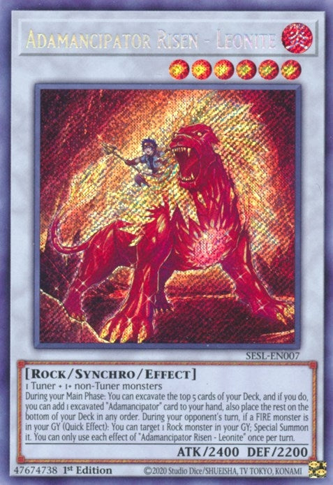 Image for Adamancipator Risen - Leonite (Secret Slayers) (SESL-EN007) - YuGiOh