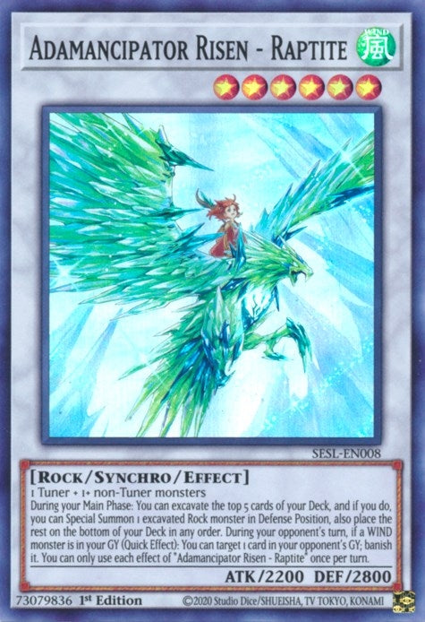 Image for Adamancipator Risen - Raptite (Secret Slayers) (SESL-EN008) - YuGiOh