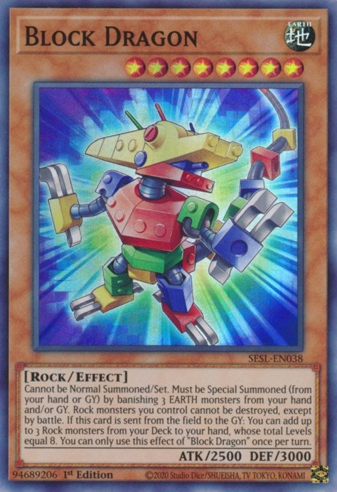 Image for Block Dragon (Secret Slayers) (SESL-EN038) - YuGiOh