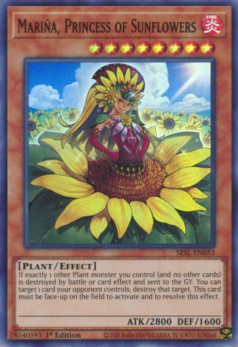 Image for Mariña, Princess of Sunflowers (Secret Slayers) (SESL-EN053) - YuGiOh