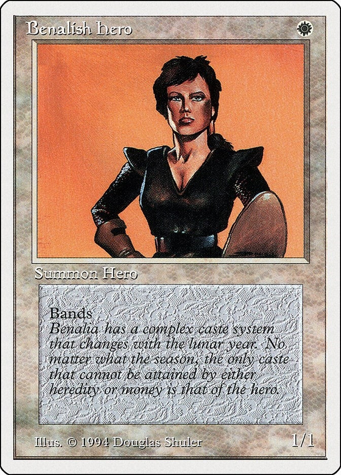 Image for Benalish Hero (Summer Magic) (4) - Magic: The Gathering