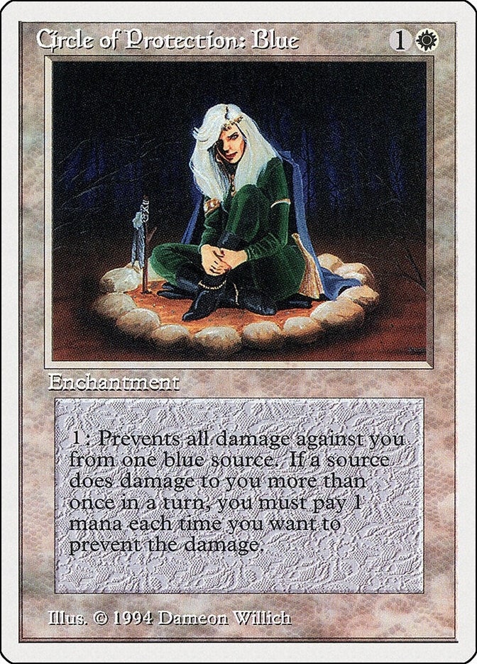 Image for Circle of Protection: Blue (Summer Magic) (10) - Magic: The Gathering