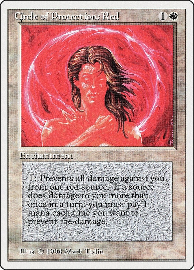 Image for Circle of Protection: Red (Summer Magic) (12) - Magic: The Gathering