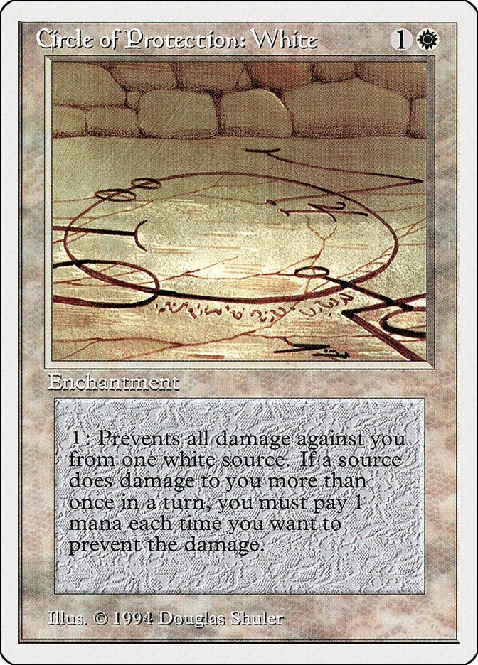 Image for Circle of Protection: White (Summer Magic) (13) - Magic: The Gathering