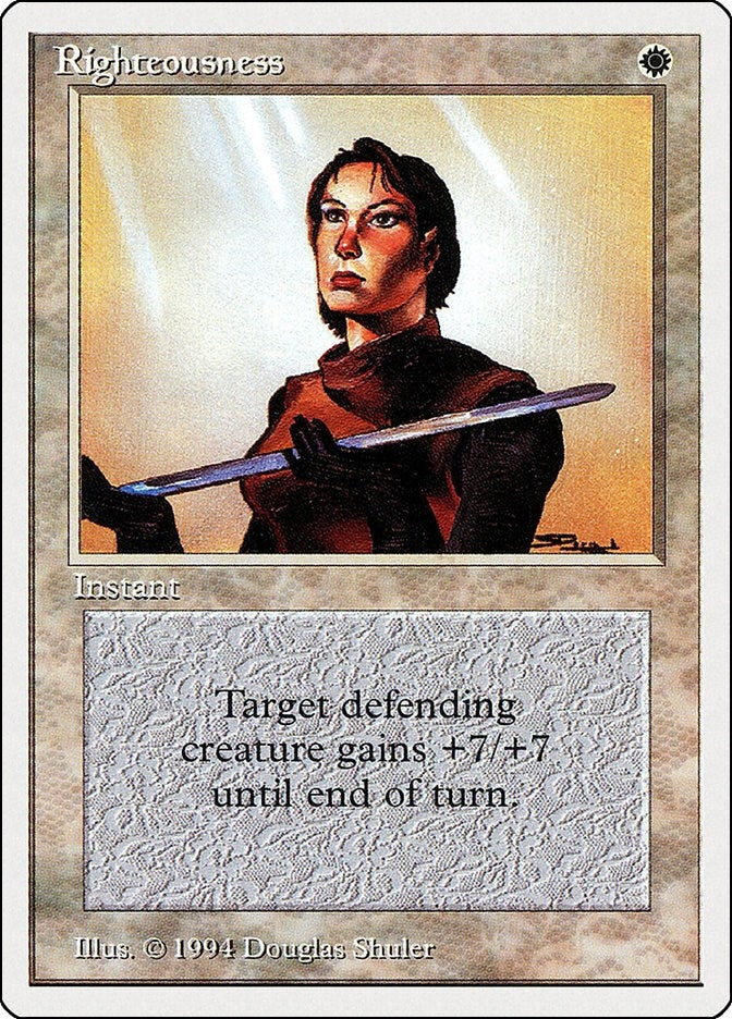 Image for Righteousness (Summer Magic) (37) - Magic: The Gathering