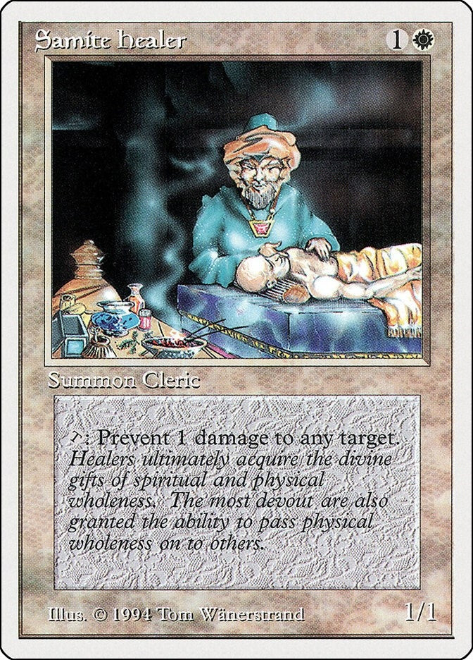 Image for Samite Healer (Summer Magic) (38) - Magic: The Gathering