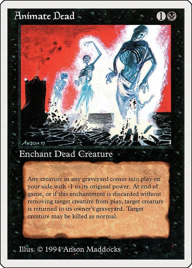 Image for Animate Dead (Summer Magic) (93) - Magic: The Gathering