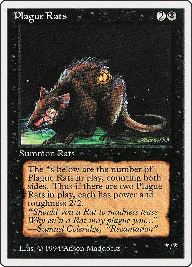 Image for Plague Rats (Summer Magic) (123) - Magic: The Gathering