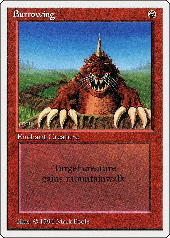 Image for Burrowing (Summer Magic) (140) - Magic: The Gathering