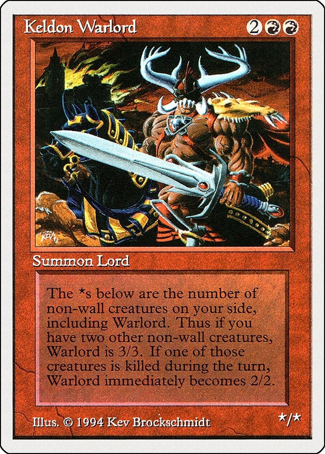 Image for Keldon Warlord (Summer Magic) (160) - Magic: The Gathering