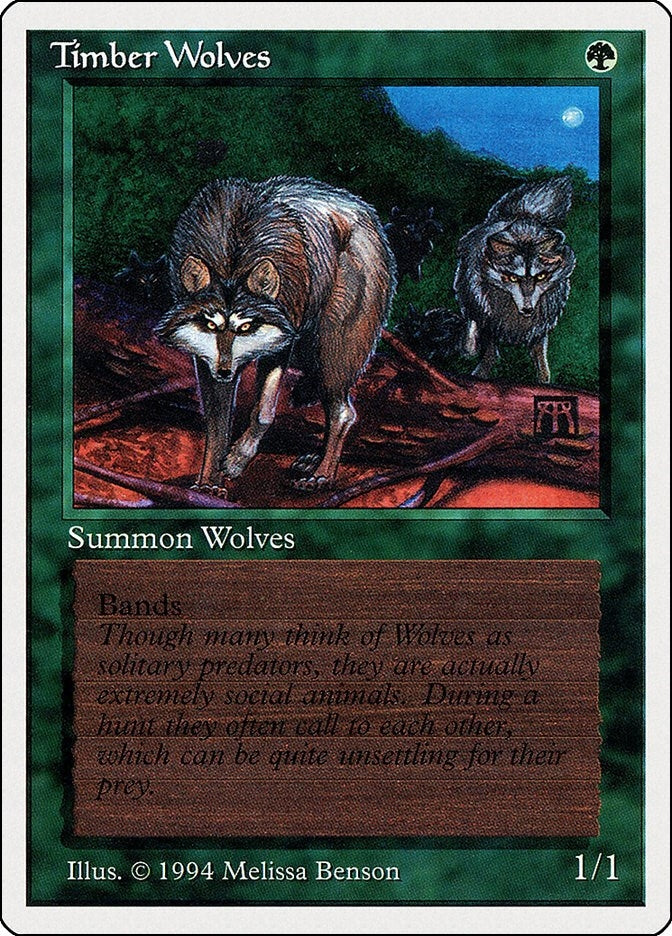 Image for Timber Wolves (Summer Magic) (219) - Magic: The Gathering