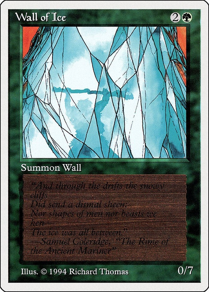 Image for Wall of Ice (Summer Magic) (225) - Magic: The Gathering