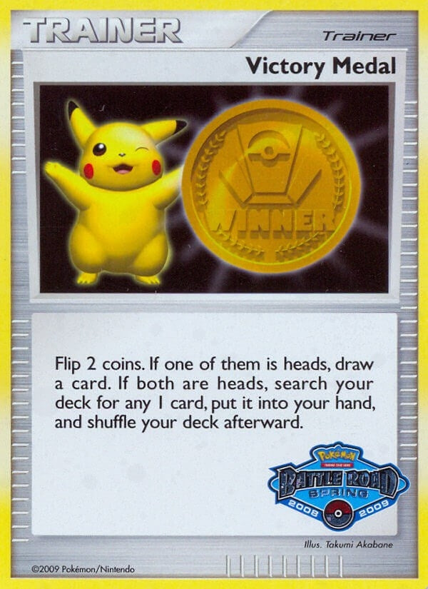 Image for Victory Medal - 2008-2009 (Battle Road Spring) (League & Championship Cards) - Pokemon